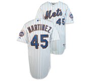 New York Mets Pedro Martinez Authentic Home Jersey by Majestic