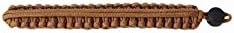 Valufoto braided paracord adjustable camera wrist strap - Brown