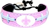 New Orleans Saints NFL Pink Football Bracelet