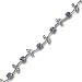Flower Tanzanite and Diamond Vine Gemstone Bracelet