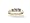 14K Yellow Gold Genuine Square Aquamarine 3-Stone Ring - Size 4