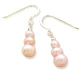 Pink Pearl Sterling Silver Earrings - Pink Collection