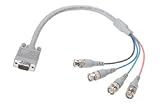 VGA Breakout Cable, DB9 Male / 4 BNC Male, 3.0 ft, # Coax: 4
