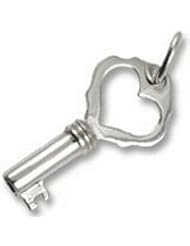 Rembrandt Charms Key Heart Charm
