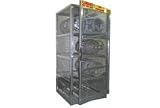 Aluminum Horizontal Gas Cylinder Cabinet - 8 Cylinder Capacity