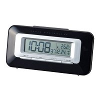 デスクトップ　電波　LCD　クロック　LCR072-BK　ブラック