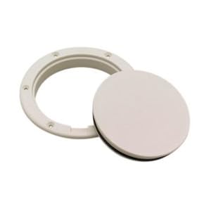 PRY-UP DECK PLATE ARCTIC WHITE OD 5 1 2 ID 4 by