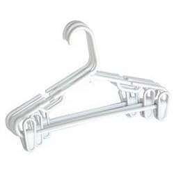 <b>Kids Hangers with Clips - (White)</b>