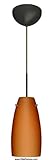 IMAGE OF Besa Lighting 1JL-151280-BR BESA PENDANT TAO 10 BRONZE AMBER MATTE 1X7.2W LED Bronze