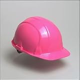 Hi-Viz pink hard hat 4 pt slide adjust