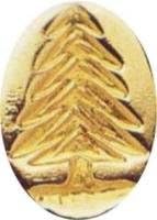 Evergreen Christmas Tree oval brass Wax Seal Stamp