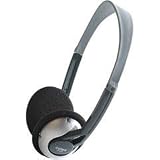 Coby Folding Lightweight Stereo Headphones CVH56 (Black)