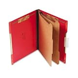 Hanging Classification Folder, Letter, 25 pt Pressboard, Ruby Red SJPS12003