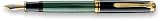 Pelikan Souveran 400 Black/Green GT Fine Point Fountain Pen - 994855