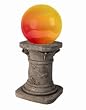 Smart Solar 3560MRM1 Multi-colored Chameleon Solar Fiber Optic Gazing Ball w/Pedestal