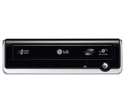 LG GSA E60L Super-Multi - Disk drive - DVD?RW (?R DL) / DVD-RAM - 20x/20x/12x - Hi-Speed USB - external - black, silver - LightScribe