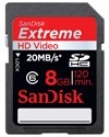 Sandisk 8GB EXTREME SDHC HD Video Card Class 6 - 20MB/s (SDSDRX3-8192) [Hassle-Free Packaging]