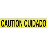 CAUTION CUIDADO Barricade Tape 1000' 2.5 mil Case by Presco