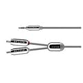 Belkin iPhone Y Adapter Cable - 3.5mm Plug to 2-RCA Plugs - 7 Feet