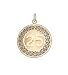 25 on Filigree Edge Disc, 14K Gold Charm