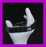 MAGNETIC THERAPY Hematite Stretch BRACELET for CARPAL TUNNEL & WRIST PAINS