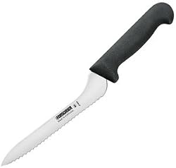 Victorinox Cutlery 9-Inch Wavy Edge Bread Knife, Black Polypropylene Handle