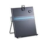 Kensington Metal Letter Size Copyholder with Line Guide and Magnetic Paper Clip, Black (62046B)