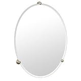 Gatco Oldenburg Satin Nickel Finish Oval Wall Mirror