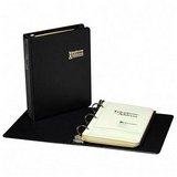Wilson Jones Telephone Address Binder, 3-Ring Looseleaf, A to Z Index with Red Imitation Leather Tabs, Holds 1600 Names, 1