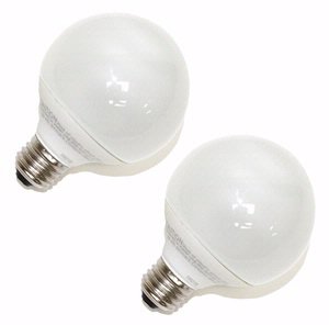 Westinghouse 38004 - 15GLOBE/65/2PK Compact Fluorescent Daylight Full Spectrum Light Bulb