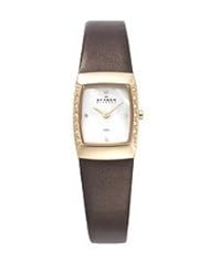 Skagen Glitz Mother of Pearl Dial Rose Gold-tone Stainless Steel Ladies Watch 684XSRLD