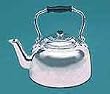 Miniature Chrysnbon Silver Teakettle