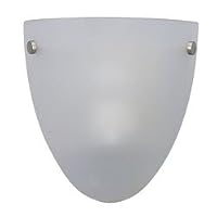 Sea Gull Lighting 41036-999 s One-Light Metropolis Wall Sconce, Brushed Nickel Finish with Satin Echoed Glass Shade