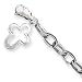 Sterling Silver Solid Polished Fancy Cross Anklet - 10 Inch