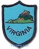 Virginia - State Shield Patches, blue