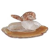 Quartz and agate sculpture, 'Queen of the Sea' 3 W 4 L