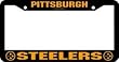Pittsburgh Steelers Black Chrome License Plate Frame - SET OF 6 - Sports Merchandise