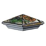 4 Cambridge Sunflower Tiffany Vinyl Post Cap by Just Post Caps