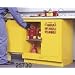 Justrite Sure-Grip EX 892320 Safety Cabinet for Flammable Liquids, 2 Door, Undercounter Cabinet, Self-Close, 22 gallon, 35"Height, 35"Width, 22"Depth, Steel, Yellow