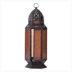 Tall Moroccan Style Candle Lantern