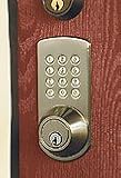 Touchpad Lockset Deadbolt, Nickel