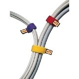 Computer Cable Ties, 6-3/4 Length, 6 Per Pack, Assorted Colors
