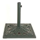 Cast Iron Umbrella Base Green by World