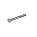 316 Stainless Steel Hex Bolt, Plain Finish, Inch, Coarse, Meets ANSI B18.2.1 Specifications