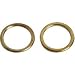 50 Brass Rings 3/8