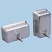 Metal Soap Dispenser, Top fill w/service key, 40-oz. capacity, 4-7/8 x 2-11/16 x 4-3/...