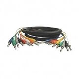 HOSA 1/4'PHONE - 1/4'PHONE, 30cm (1ft.) x 8 pcs