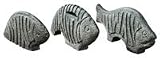 20891 - Uttermost Stone Carved Fish, Set of 3