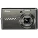 Nikon Coolpix S600 Digital Camera - Urban Black (10.0MP, 4x Optical Zoom) 2.7" LCD