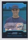 Adam Greenberg #161/290 New York Mets, Chicago Cubs (Baseball Card) 2004 Bowman Chrome Blue Refractor #180